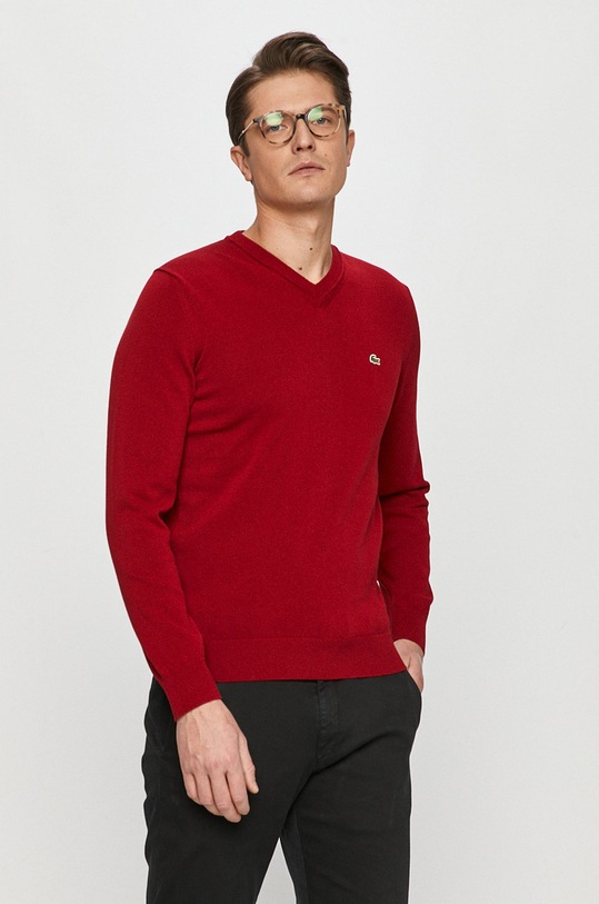 Lacoste sweter pozostałe czerwony AH2183