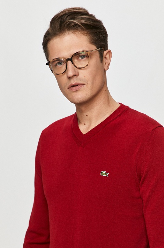Lacoste sweter czerwony AH2183