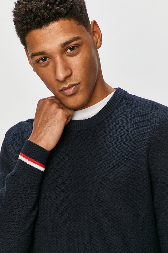 Tommy Hilfiger - Pulover bleumarin MW0MW15450