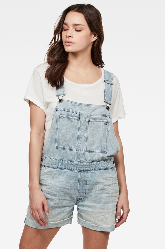 G-Star - Džínové šortky high modrá D16812.8973.B470