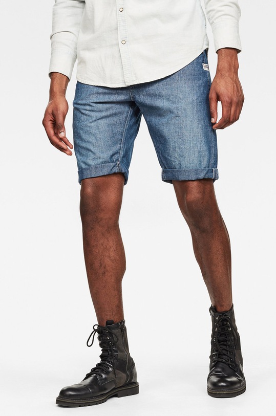 G-Star - Kraťasy látka modrá D17264.C073.A985