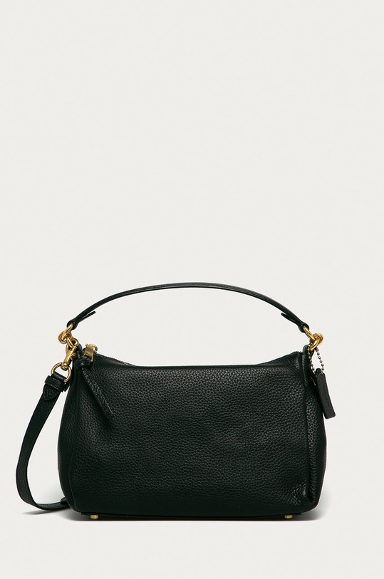 Coach - Kožená kabelka usňová koža čierna 601