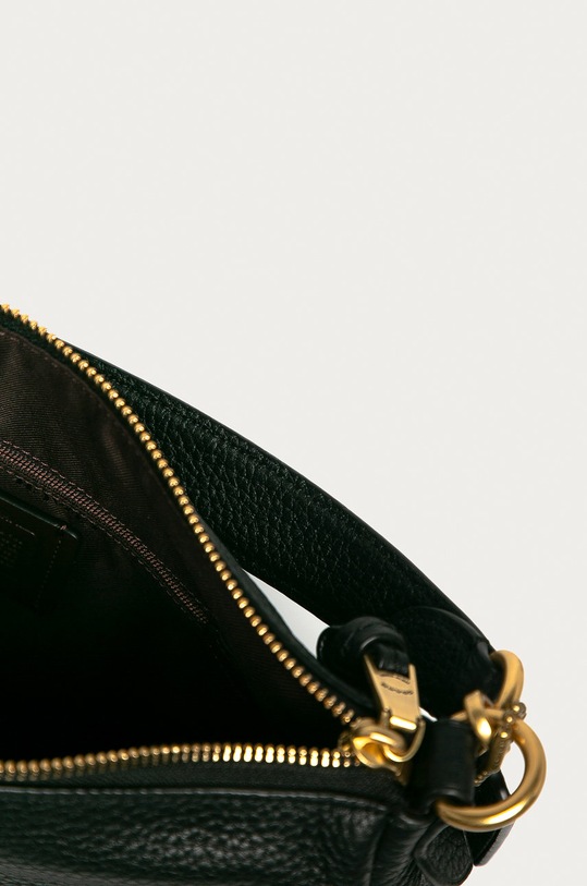 Coach - Kožená kabelka 601 čierna