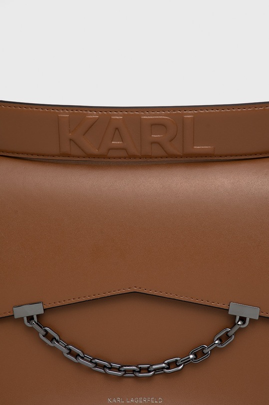Karl Lagerfeld - Torebka skórzana 205W3066 205W3066 brązowy