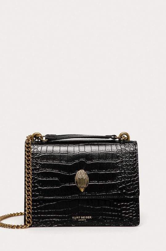 Kurt Geiger London - Kožená kabelka usňová koža čierna 2888500119.00