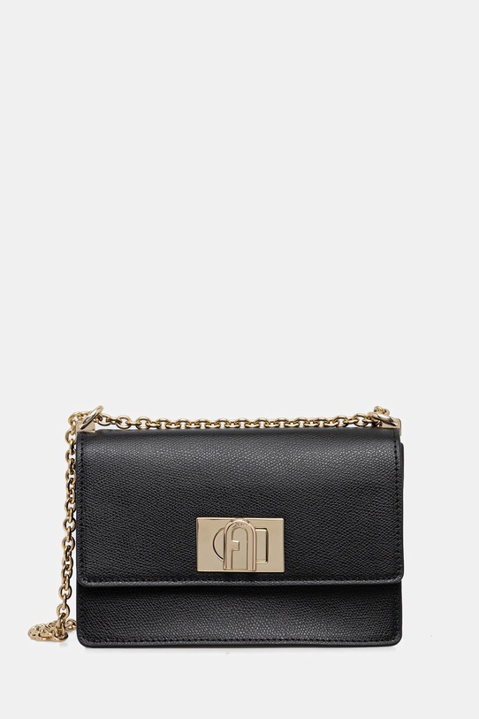 Furla torebka skórzana skóra licowa czarny BAFKACO.ARE000.O6000