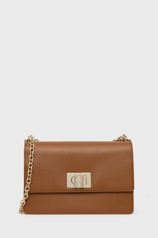 Furla - Torebka skórzana 1927 skóra licowa brązowy BAFIACO.ARE000.03B00