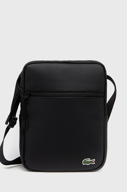 Lacoste - Saszetka NH3308LV nie mieści A4 czarny NH3308LV
