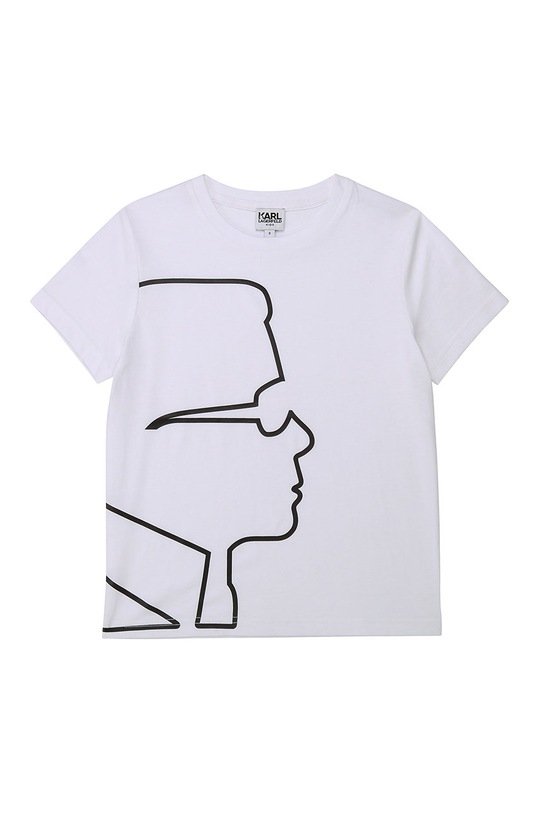 Karl Lagerfeld - Detské tričko bavlna biela Z25254.114.150