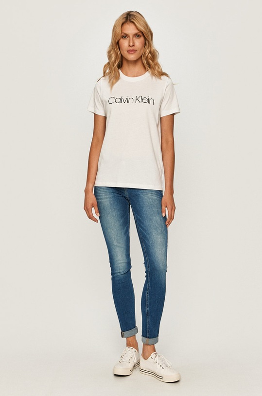 Tričko Calvin Klein K20K202142 bílá AA00
