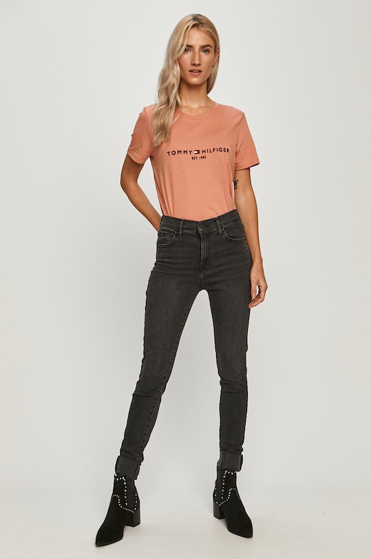Tommy Hilfiger - Tricou WW0WW28681 portocaliu AW21