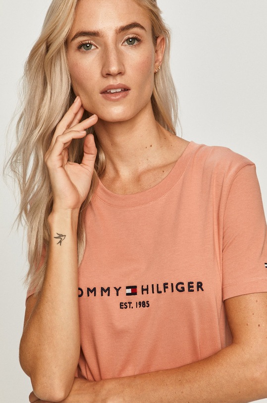 Tommy Hilfiger - Tricou portocaliu WW0WW28681