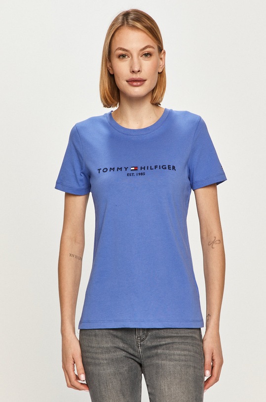 Tommy Hilfiger - T-shirt WW0WW28681 niebieski WW0WW28681