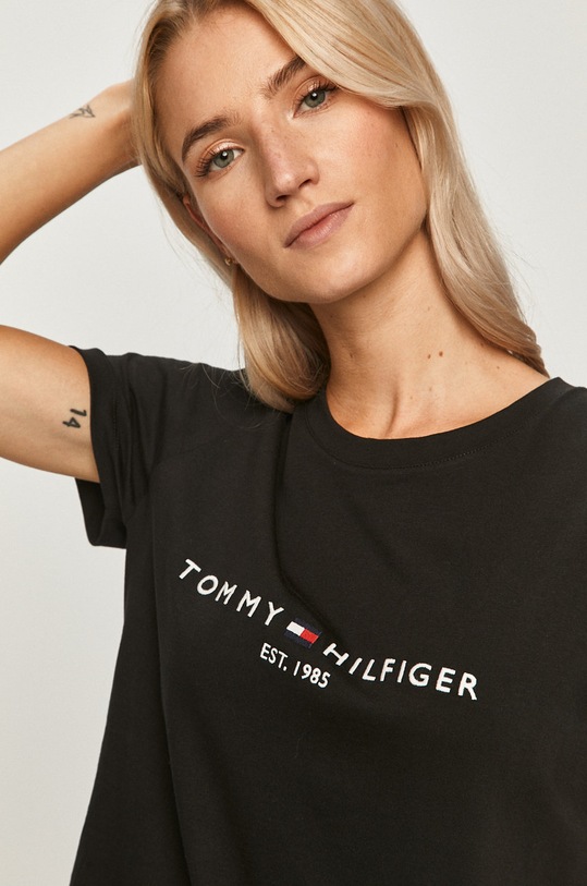 Tommy Hilfiger - Tricou negru WW0WW28681
