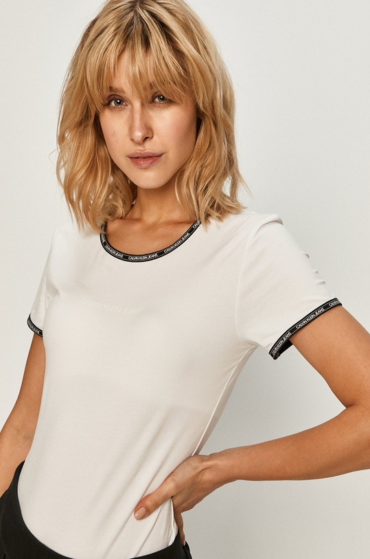 Calvin Klein Jeans - Tricou alb J20J214227