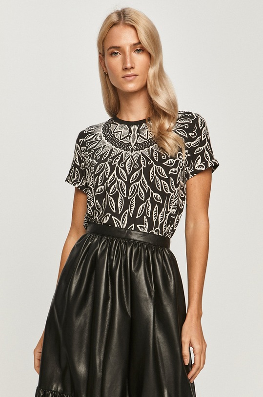 Desigual - Футболка с эластаном чёрный 20WWTKCG