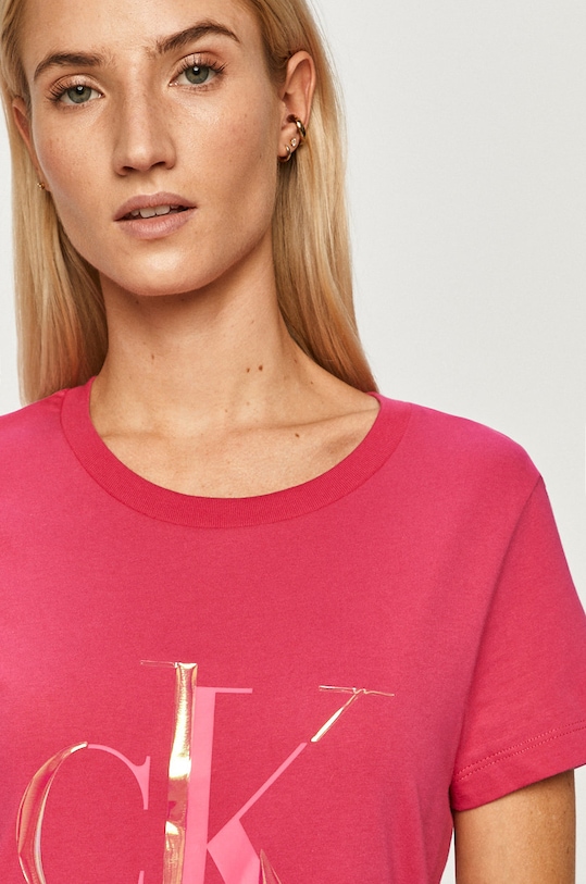 Calvin Klein Jeans - Tricou roz J20J214783