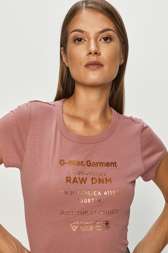 G-Star tricou roz D17853.4107.B112