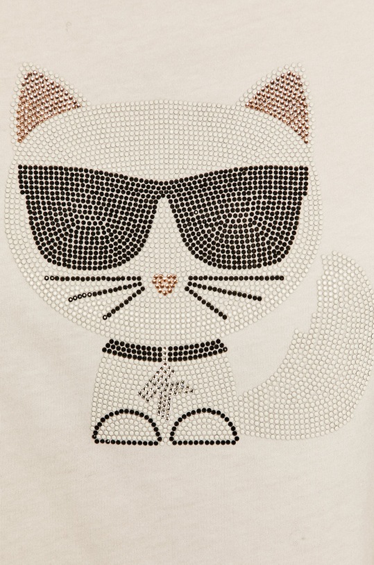 Karl Lagerfeld - Tričko 206W1710 bílá