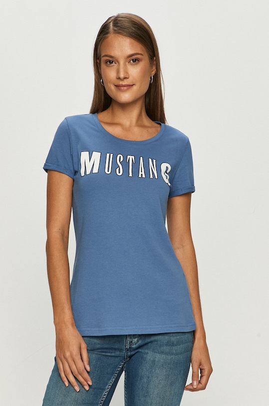 Mustang - Тениска памук виолетов 1009843.5158