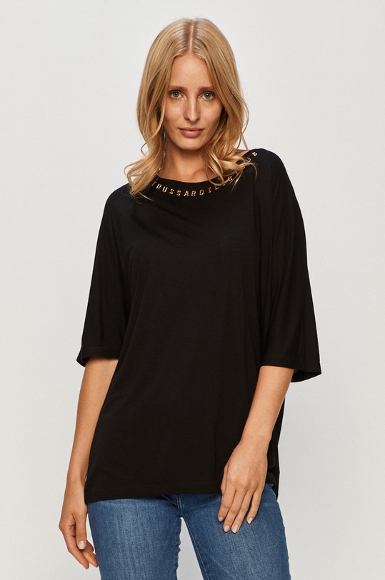 Trussardi Jeans - T-shirt pozostałe czarny 56T00288.1T004253