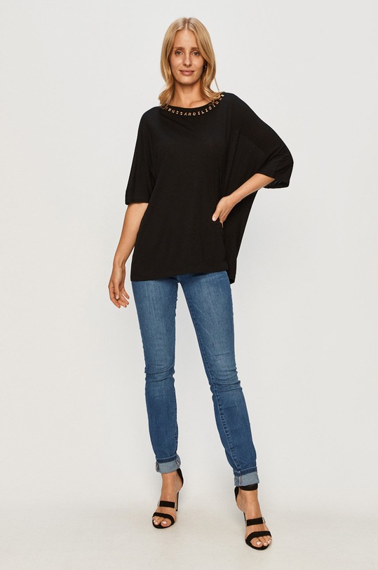 Trussardi Jeans - T-shirt 56T00288.1T004253 czarny AW20