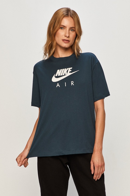 Nike Sportswear - T-shirt nadruk granatowy CU5558