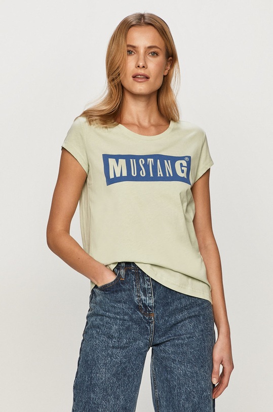 Mustang - Tričko kulatý zelená 1009739.6180