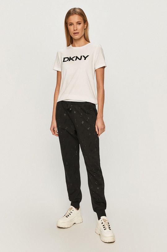Dkny – T-shirt W3276CNA biały AW23