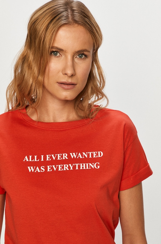 Tally Weijl - Tricou rosu STSCOSONIGR2