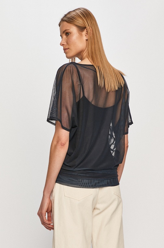 Oblečenie Desigual - Blúzka 19WWTKY5 tmavomodrá