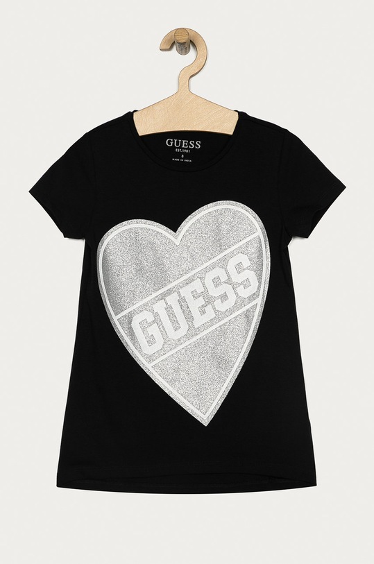 Guess Jeans - Tricou copii 116-175 cm print negru J0YI02.K6YW0