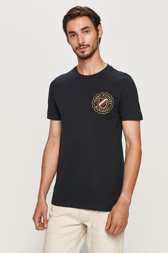 Tommy Hilfiger - Tricou imprimeu bleumarin MW0MW14321