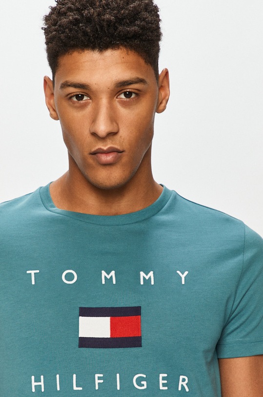 Tommy Hilfiger - T-shirt zielony MW0MW14313