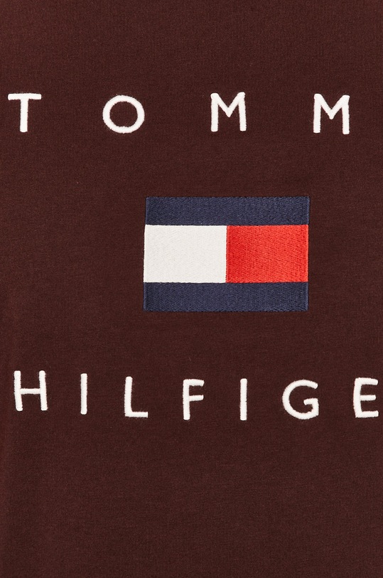 Tommy Hilfiger - T-shirt MW0MW14313 bordowy