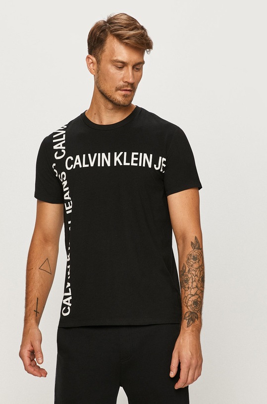 Calvin Klein Jeans - Tricou print negru J30J315722