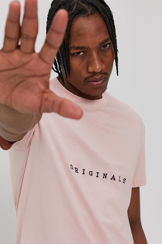Tričko Jack & Jones nášivka ružová 12176780