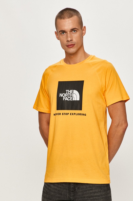 The North Face - T-shirt pomarańczowy NF0A3BQO56P1