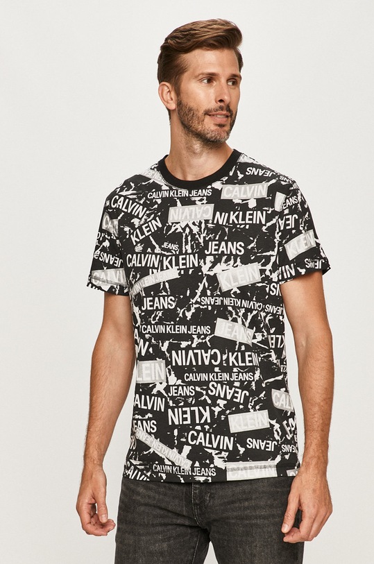 Calvin Klein Jeans - Tričko regular čierna J30J316482