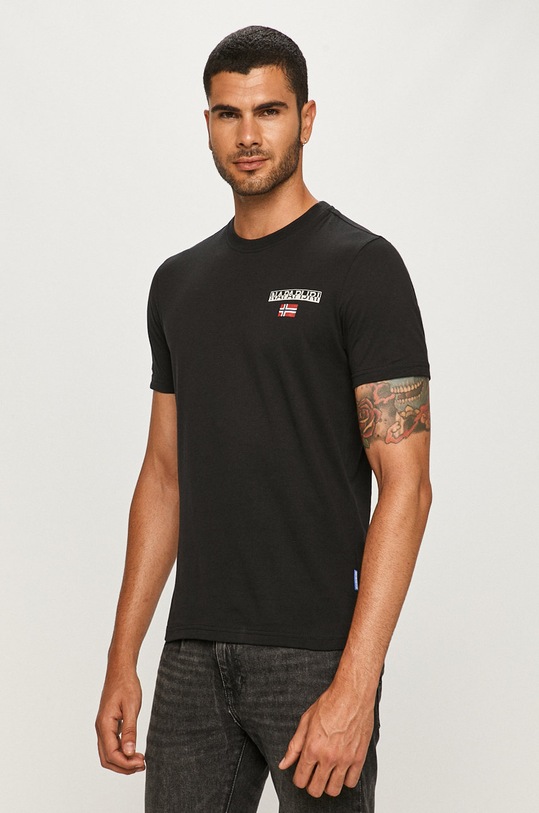 Napapijri - Tričko čierna NP0A4EHZ