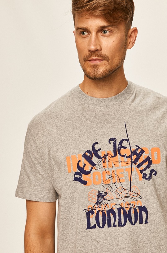 Pepe Jeans - Tričko Samson šedá PM507275