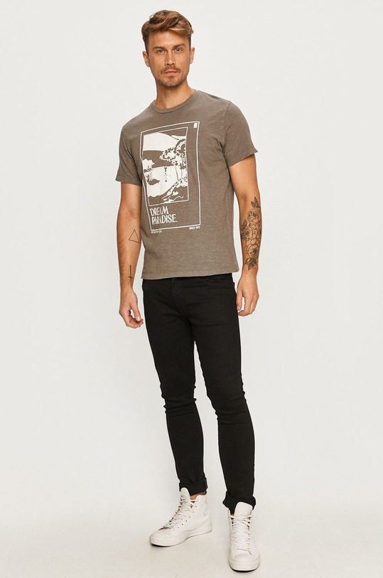 Pepe Jeans - Tričko Slater PM507285 šedá AW20