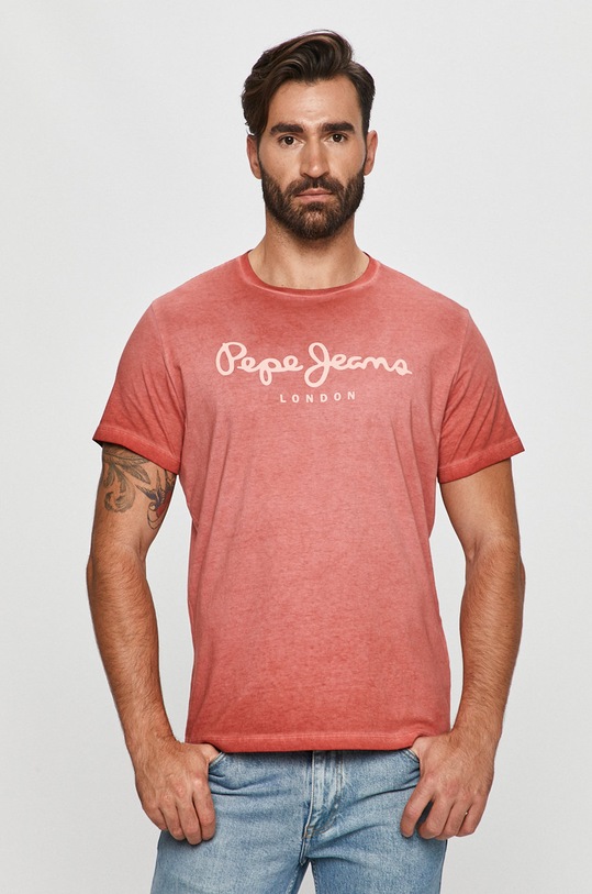 Pepe Jeans - T-shirt West Sir pamut piros PM504032.270