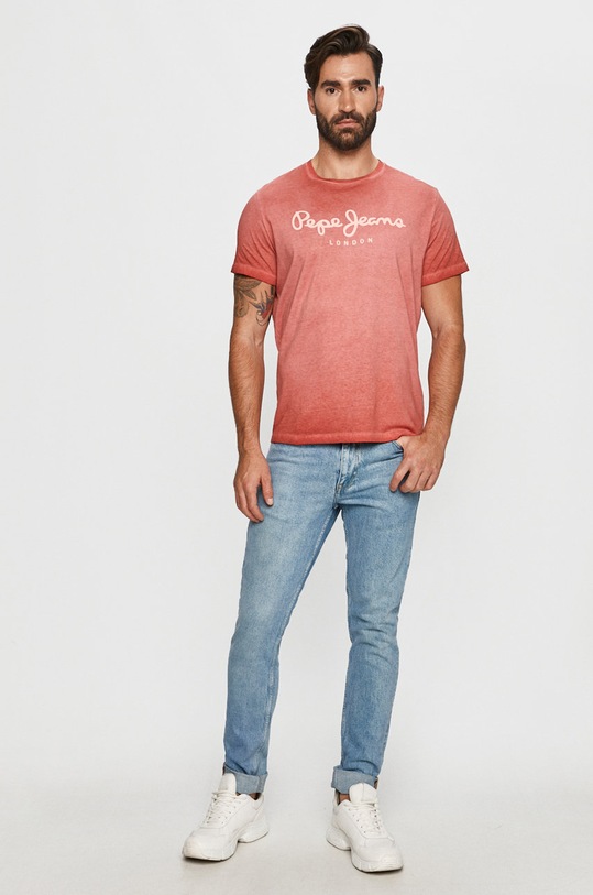 Pepe Jeans - T-shirt West Sir PM504032.270 piros AW20