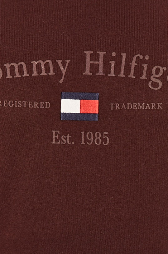 Tommy Hilfiger - Tričko MW0MW15320 burgundské