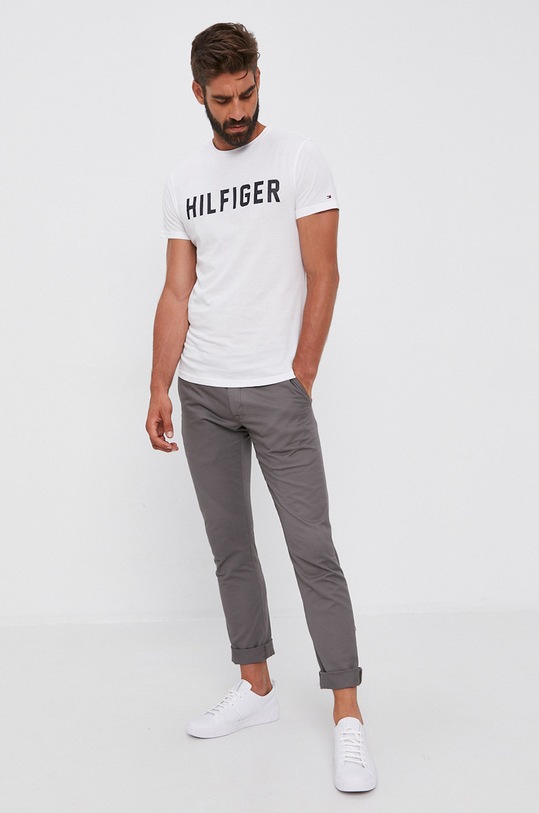 Tommy Hilfiger T-shirt bawełniany UM0UM02011 UM0UM02011 biały AA00
