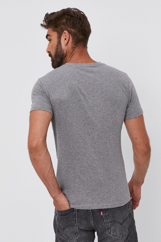 Odzież Tommy Hilfiger T-shirt bawełniany UM0UM02011 UM0UM02011 szary