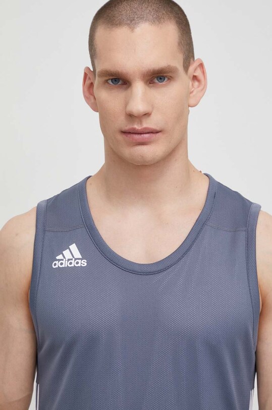Tričko adidas Performance DY6592 Speed Reversible potlač sivá DY6592