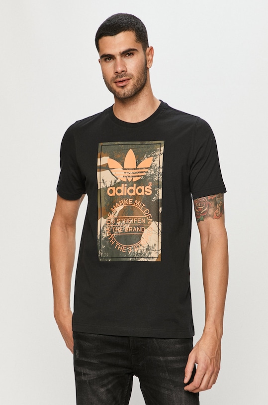 adidas Originals - Tričko GD5951 potlač čierna GD5951