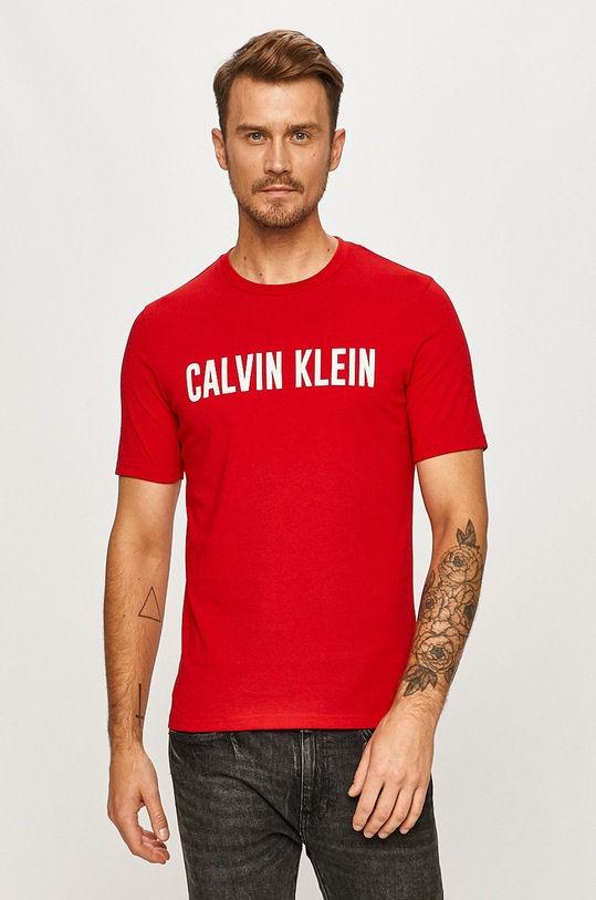 Calvin Klein Performance - Tricou print rosu 00GMF0K243